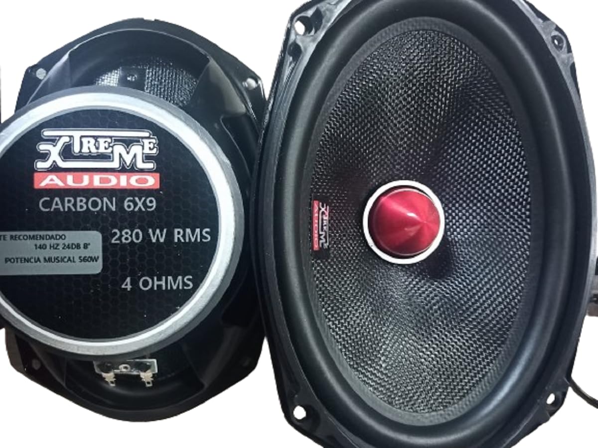 Som Automotivo XTREME CARBON DARK 6x9 560 W Rms Par = Evok Tiger