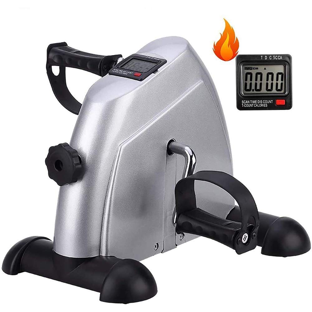 XBSLJ Pedal Exercisers Pedal Exerciser Portable Mini Exercise Bike,Digital Under Desk Bike For Office Home Equipment,LCD Display Legs And Arms Peddler Machine