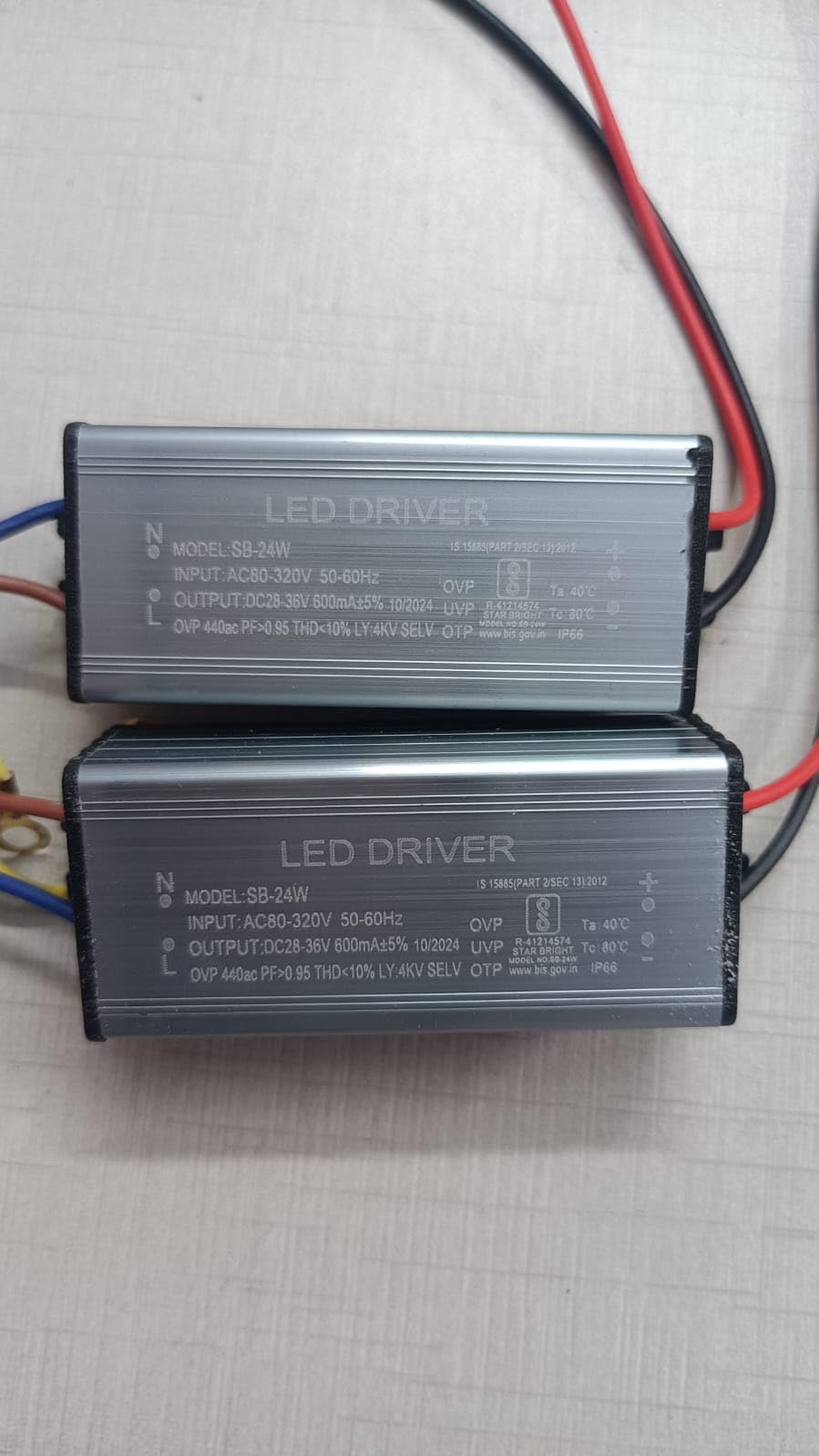 Ansh Enterprise 24Watt 600mA Led Driver, Input AC 240V, Output DC 24V to 40V, IP65 Waterproof, With 4Kv Surge,OVP,UVP,OTP Protection For Street/Flood Light Repairing | BIS Approved (2 Quantity)-image-14