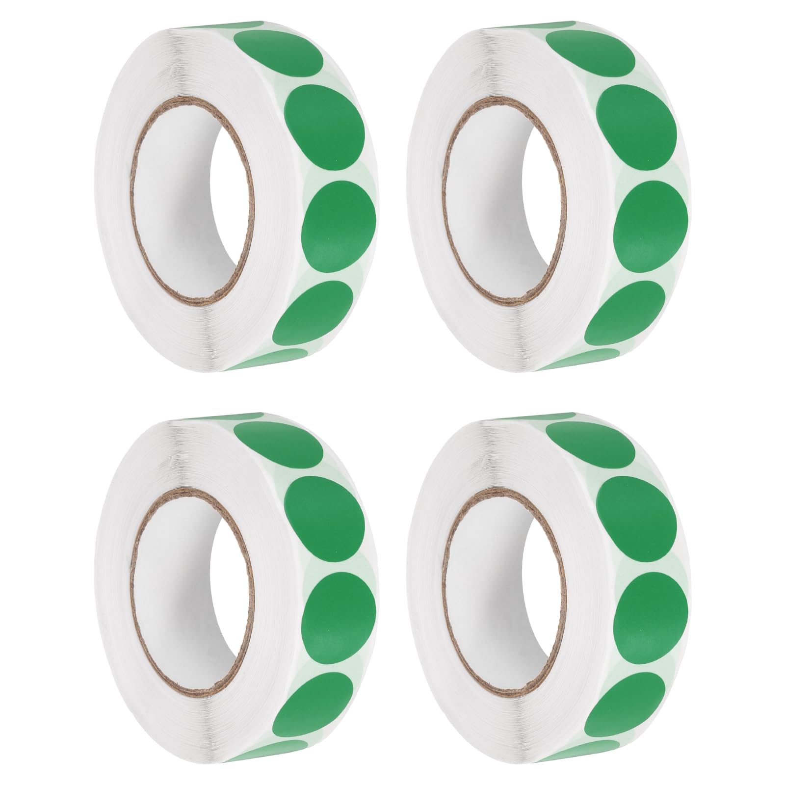 PATIKIL Colored Dot Stickers 19mm, 4000 Pcs Color Coding Labels Blank Circle Stickers Adhesive Round Price Labels for Inventory Office Garage Classroom, Green