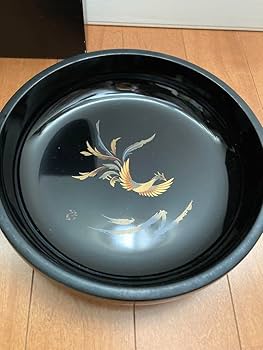 Amazon.co.jp: 山本寛斎 鳳凰zen 山中漆器 お盆と菓子鉢セット