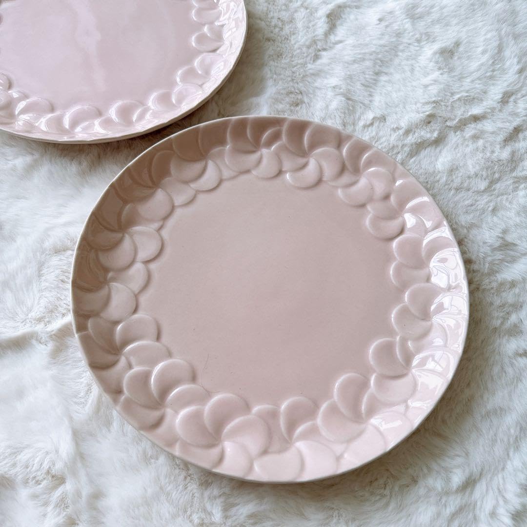 【新品】3枚セットジェンガラケラミック フランジパニ 丸大×1 中皿×2枚セット 新品】3枚セットジェンガラケラミック フランジパニ 丸大×1 中皿