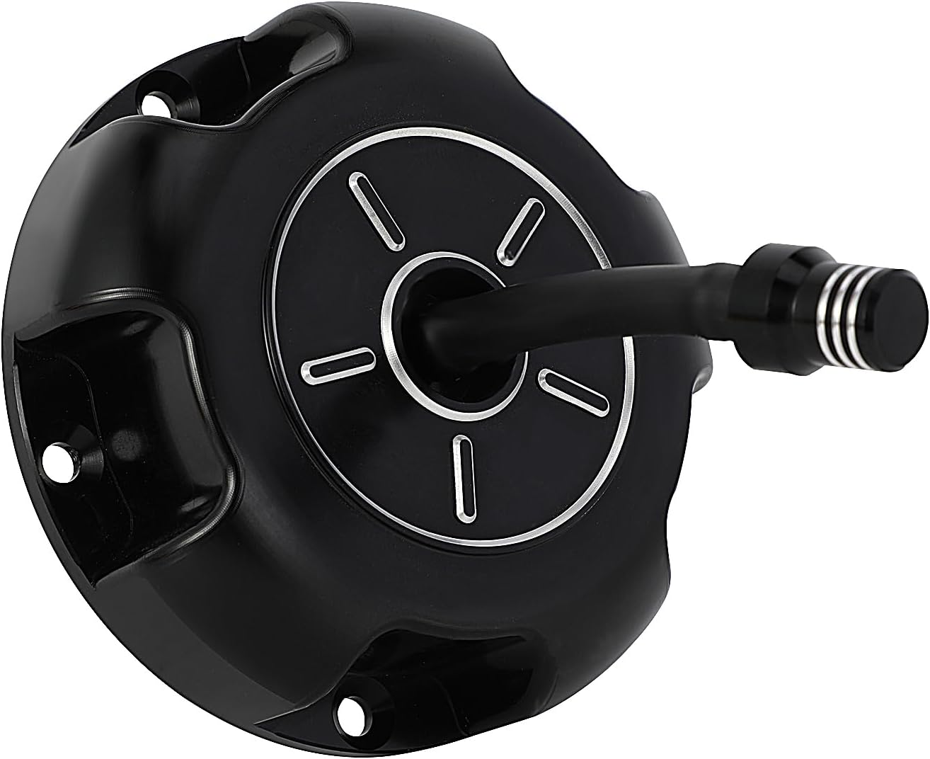 ATV Fuel Cap Billet Gas Cap Cover for LTZ400 2003-2009 2012-2014 LTR450 2006-2009 Black, Good Seal, Easy to Twist Open and Tighten