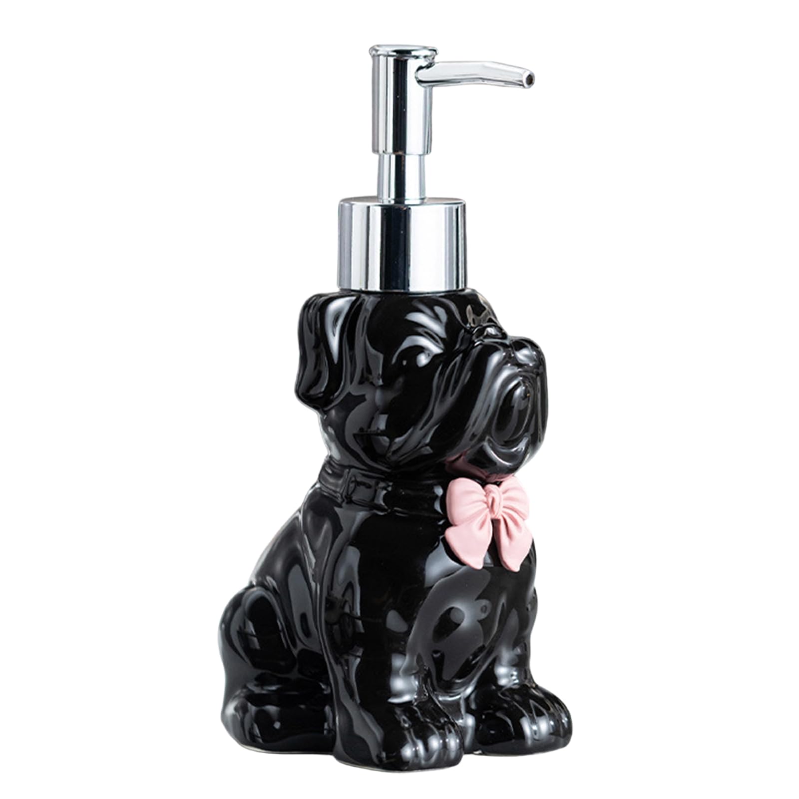 Tsophreniq Lovely Cats Design Soap Dispenser Easy Maintenance Soap Holder with Press Pumps for Household Countertop Organization Creative Lotion Container