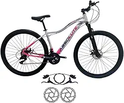 Bicicleta Aro 29 Absolute Hera 24 V MTB Aluminio Freio Hidráulico Suspensão 80mm Feminina