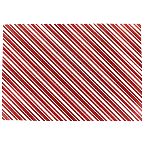 Red Candy Stripe Enamel Decal
