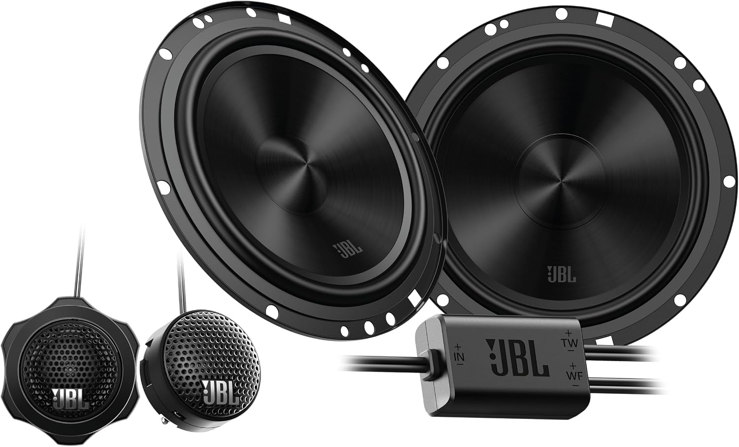 JBL Stage2 65CF Gen2 6.5 in / 16.5 cm Altavoces Coche Componentes | 90 W RMS / 720 W pico, 90 dB, 4 Ohm - sistema 2 vías con woofer, tweeter PEI y crossover externo - altavoces jbl coche