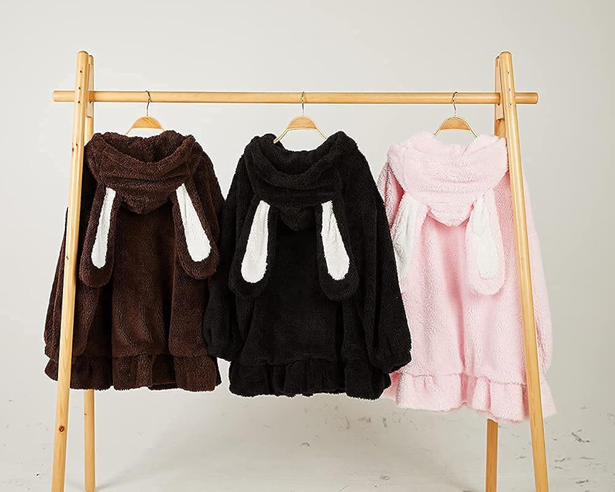 BZB Kawaii Anime Bunny Ear Hoodies For Women Sweet Lovely