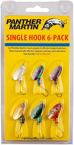 Miniatura 30 de Panther Martin Fishing Lures 6-Pack All Time Greatest Fish Catcher World Famous Spinning Lures in Value Kit Spinners for Trout, Salmon, Panfish