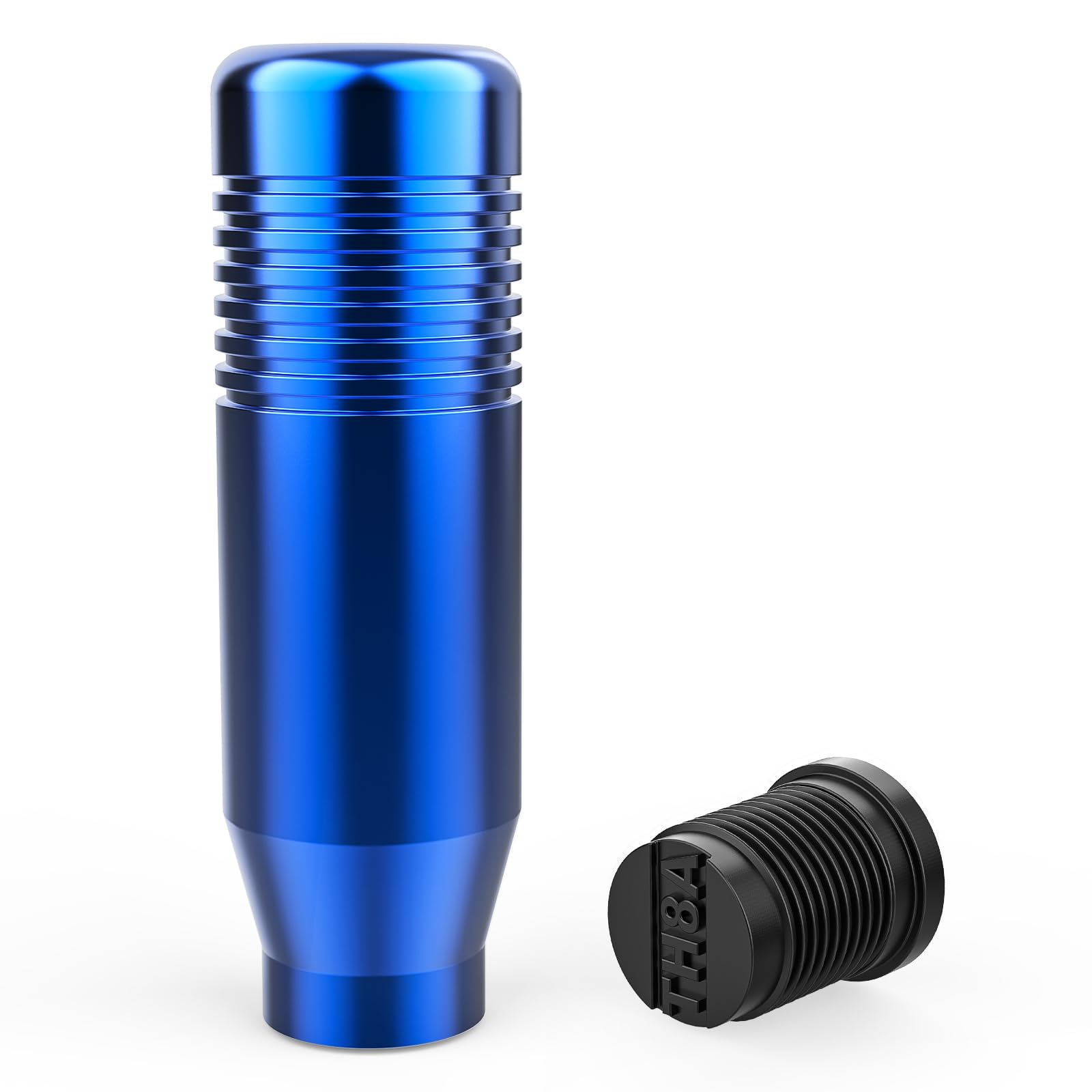 aikeec Gear Shifter Knobs and Adapter Compatible with Logitech G29 G920 G923 G27 Driving Force Stick Aluminum Weighted Shift Knob Gear Shifting Lever Handle (Blue Th8a)