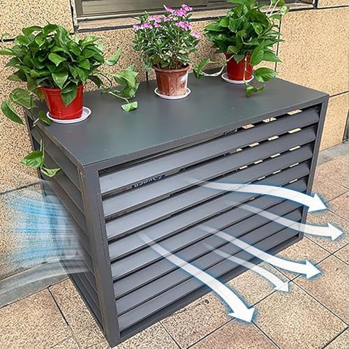 Durable Outdoor AC Unit Cover for Air Source Heat Pumps - Aluminum Weather & Leaf Protection, Fits Most Condensers - Essential Outdoor HVAC Accessory