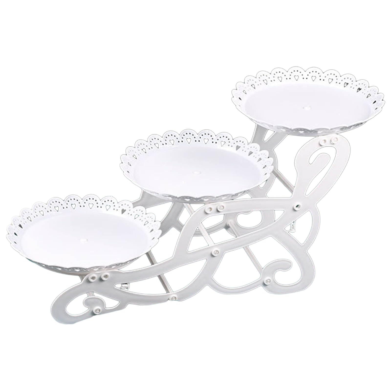 carotoe Cake Stand for Displaying Various Treats and Snacks 3 Tiers Cupcake Serving Tray Tiered Serving Stand for Wedding Dining Accessories