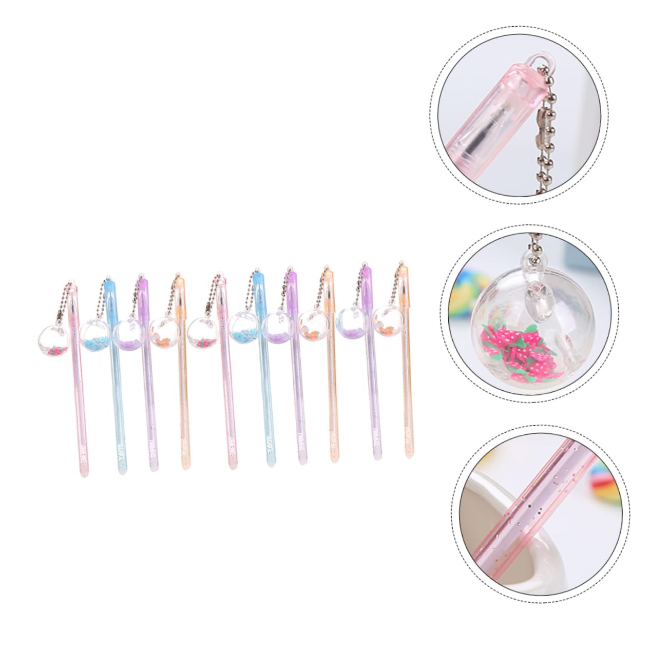 SHINEOFI 30pezzi Pz Penne Con Ciondolo Creativo Stile Assortito Penne Neutre Adorabili Per Scrittura e Disegno Materiale Di Alta Qualità