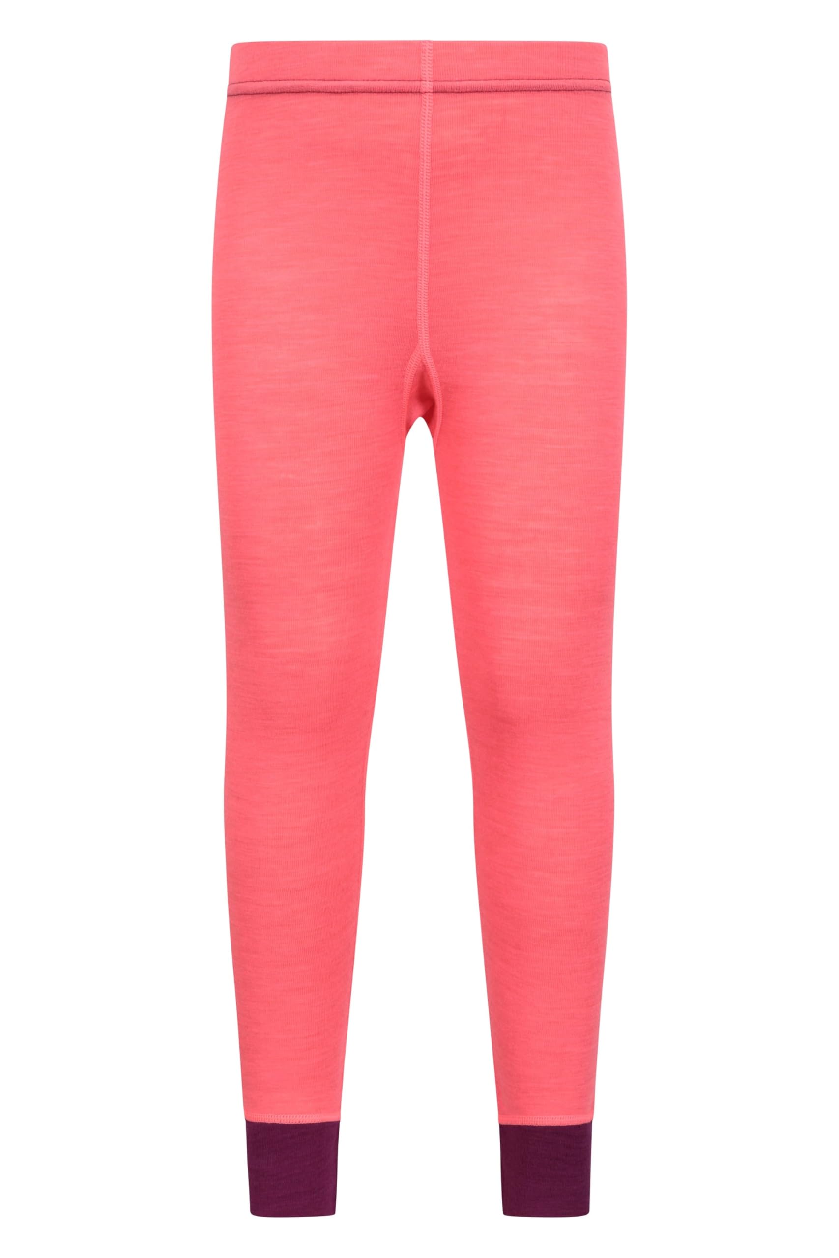 Mountain Warehouse Merino Kids Baselayer Pants Bright Pink 2-3y