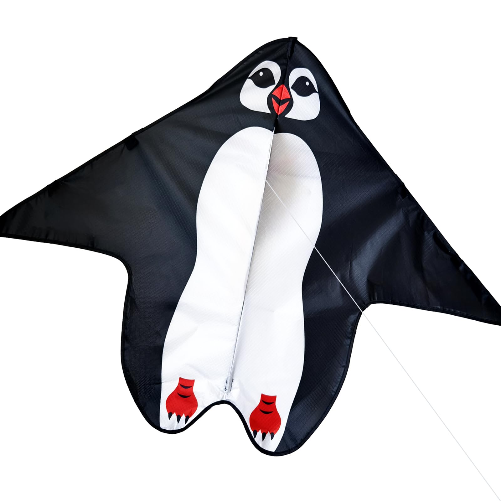 Touch the sky Penguin Kite for Kids and Adults, Easy to Fly, Exquisite Fabrics and Unique Structure Design, Excellent Outdoor Games and Activity Toys, Suitable for Beginners.