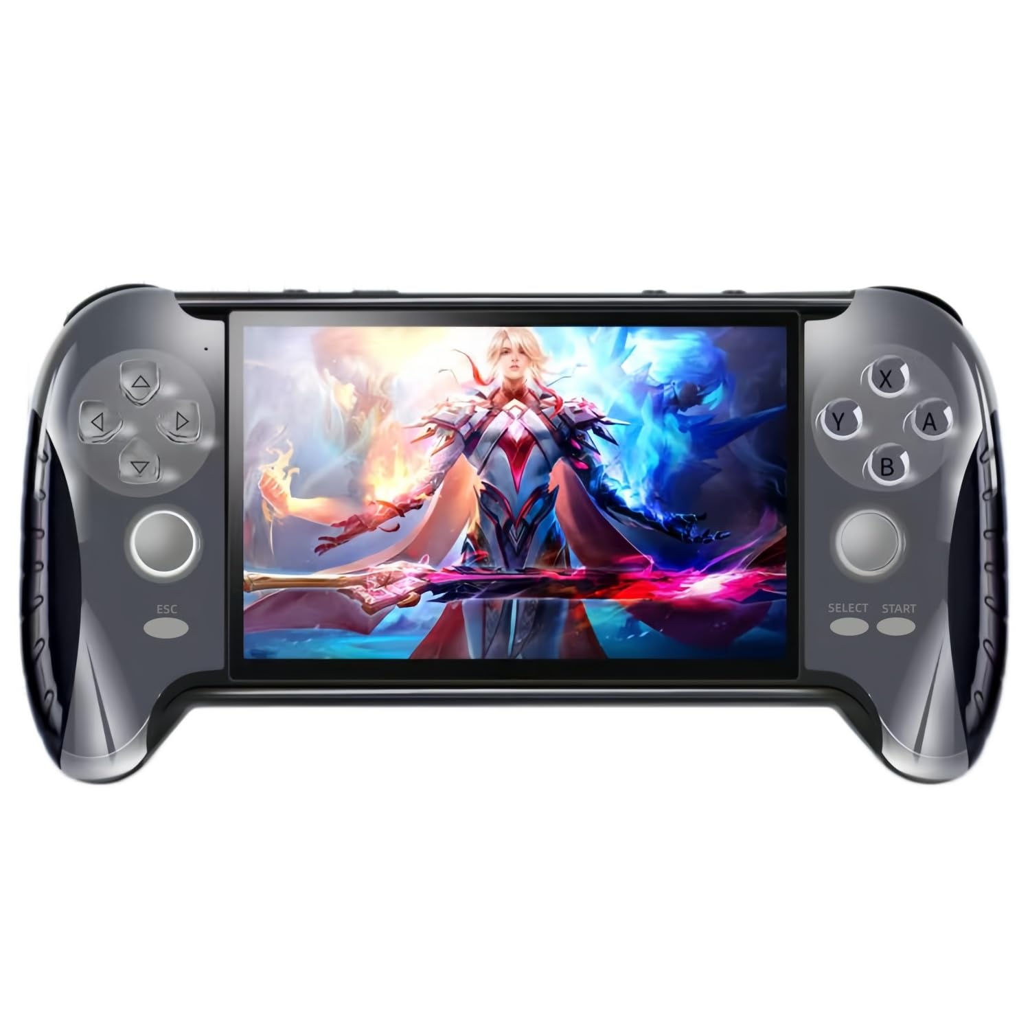 4.3 Pulgadas Consola de Videojuegos Portátil Diseño de Mango Creativo Emuladores Múltiples Salida TV/MP4/MP3/E-Book Juegos Retro de Puzzle Casual Regalos de Cumpleaños/Vacaciones