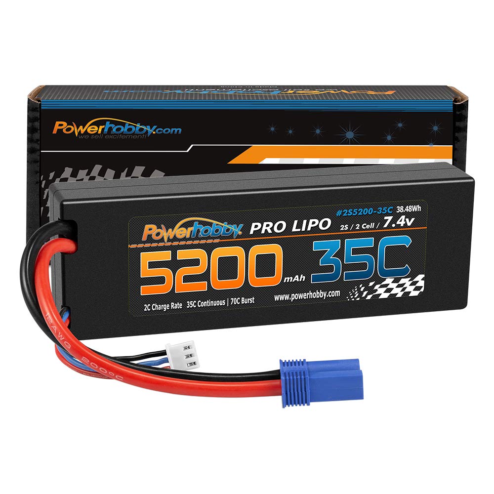 Amazon.com: Powerhobby 2s 7.4v 5200mah 35c Lipo Battery w EC5 Plug