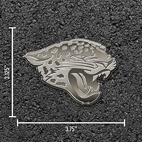 Image of Rico Industries NFL Football Standard Oval Antique Nickel Auto Emblem for Car /Truck /SUV
