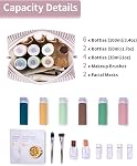 Narwey Striped Makeup Bag Travel Cosmetic Bag Organizer Toiletry Bag Make Up Bags with Compartments for Women Girls (Large, Dusty Rose Stripe)