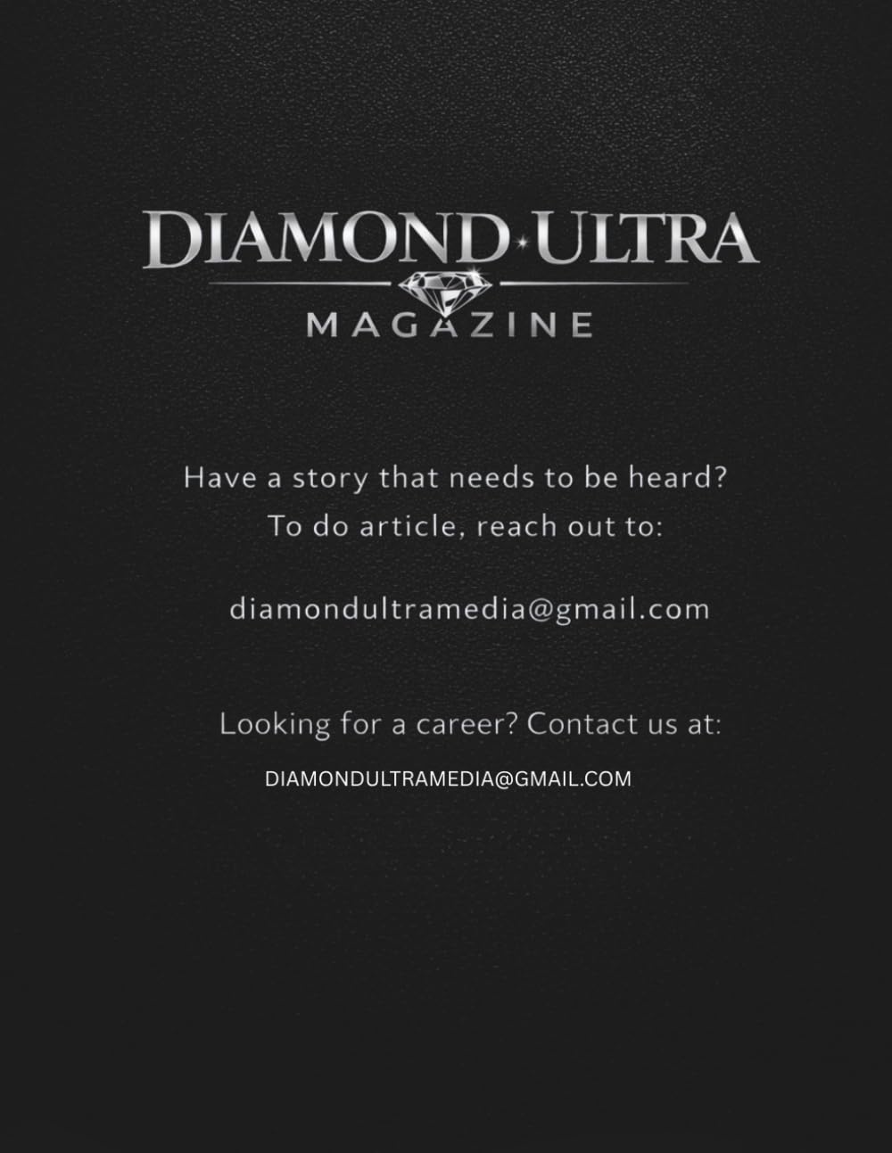 Diamond Ulta Magazine Issue 1
