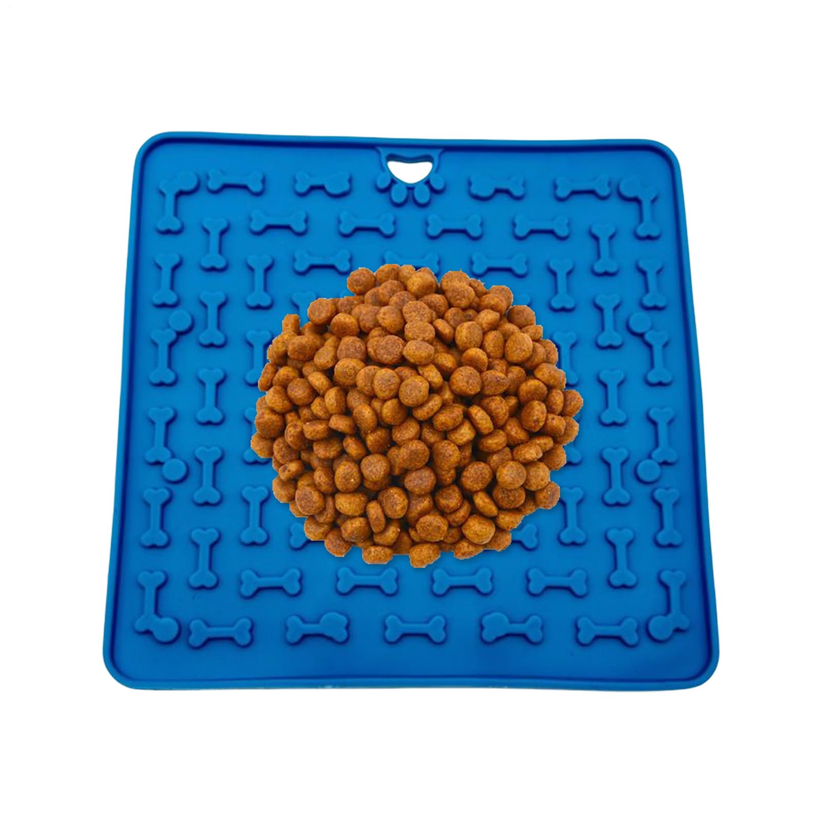Leckmatten Für Hunde Saugnapf Verlangsamer Futterautomat Silikon | 18,8x18,8cm Berieselungsmatte Leicht Zu Reinigen Für Training Und Beschäftigung
