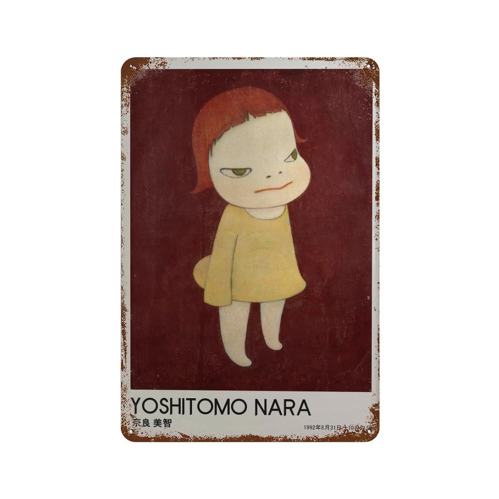 xiaoxiaoshen Yoshitomo Nara Character. Contemporary Wall Decor Art Metal Tin Poster Modern Home Decor Art Home Bar Shop Decorations Vintage Sign 30x20cm