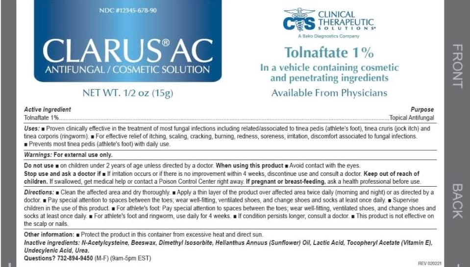 Clarus Anti-fungal Solution