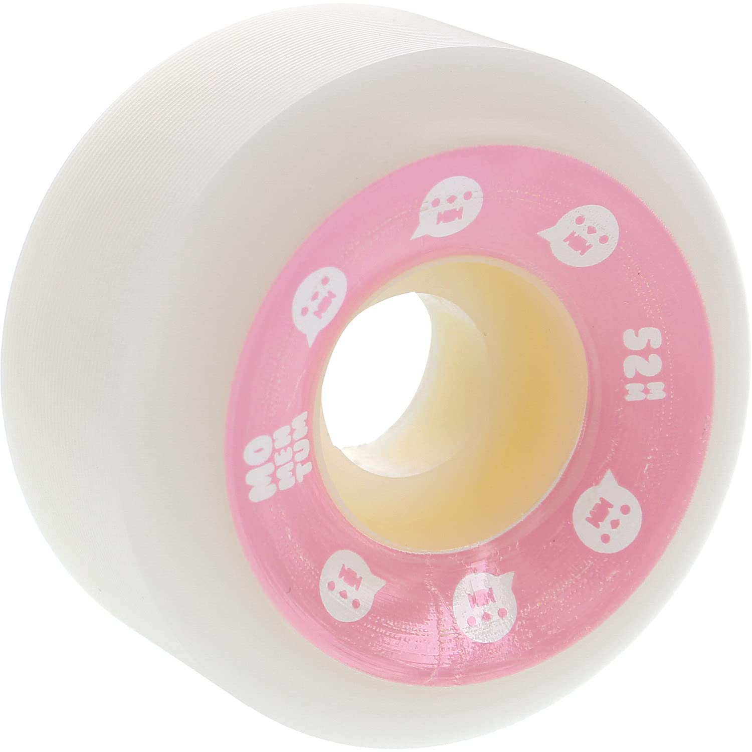 Momentum Wheels V2 Spiral White/Pink Skateboard Wheels - 52mm 101a (Set of 4)