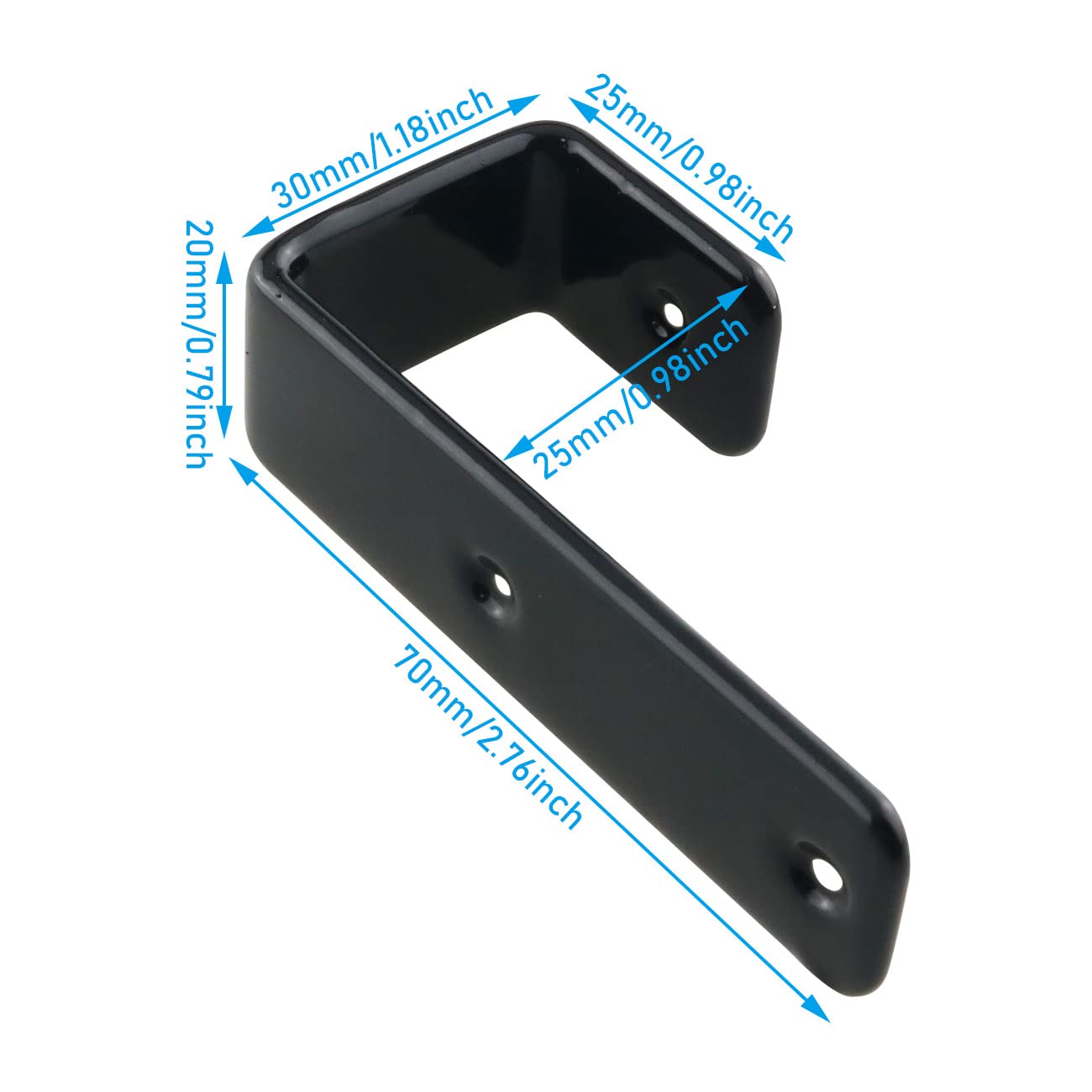 WHYHKJ 2PCS 25mm Iron Bunk Bed Ladder Hooks Brackets Hook Hardware Ladder Hooks Utility Hooks Unique Design Heavy Duty Hook Brackets Ladder Hooks Garage Storage Hook Loft Bed Ladder Hooks