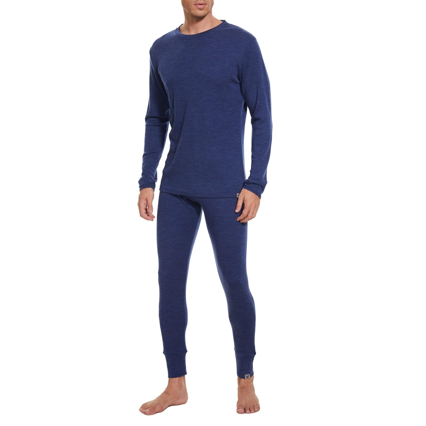 MERINNOVATION Merino Wool Base Layer Set for Men 100% Merino Wool Long Sleeve Thermal Underwear Lite - Midweight Top, Bottom