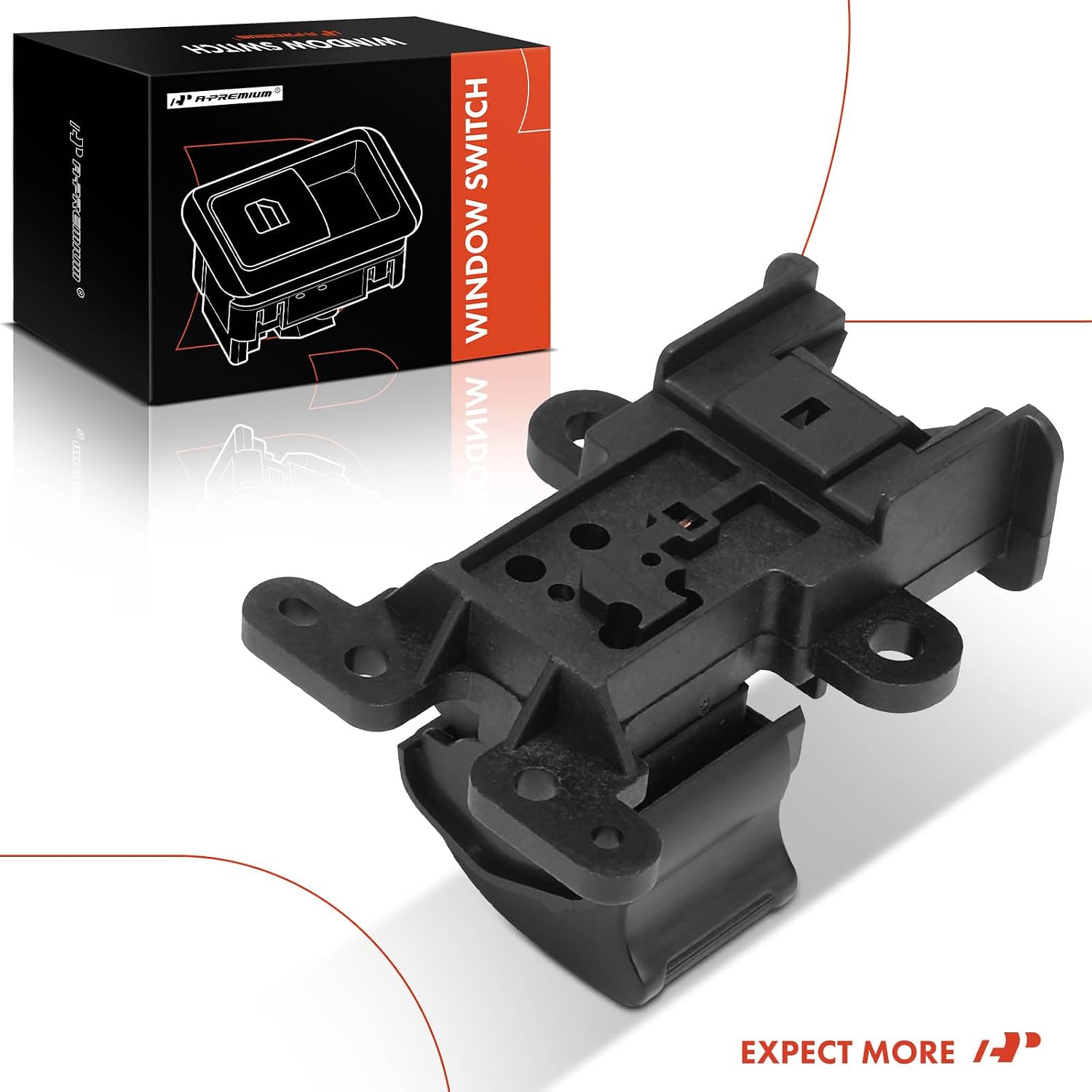 A-Premium Front Right Passenger Side Power Window Switch | Compatible with Honda Civic 2001 2002 2003 2004 2005