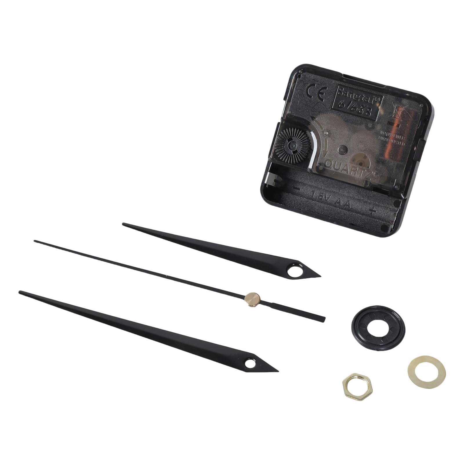 yanwuwa Wall Clock Mechanism Replacement Kits Quiet Quartzs Movement and Three Clock Hand Set for Project Battery Operated Battery Operated Mechanism