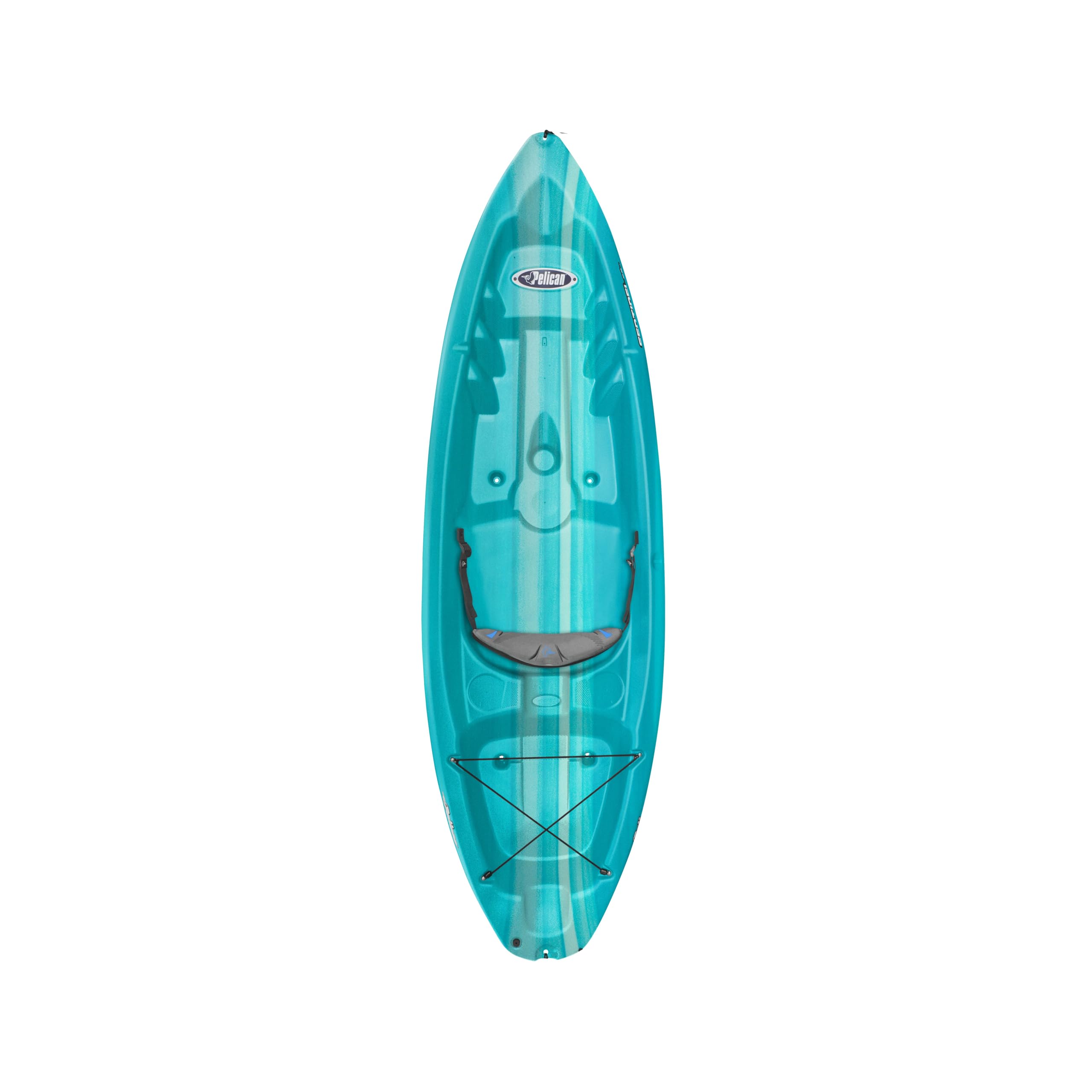 Pelican Sentinel 80X - Recreational Sit on top Kayak - Fade Turquoise White - Lightweight Patented Ram-X™ Material - Ergoform™ backrest - 8 ft