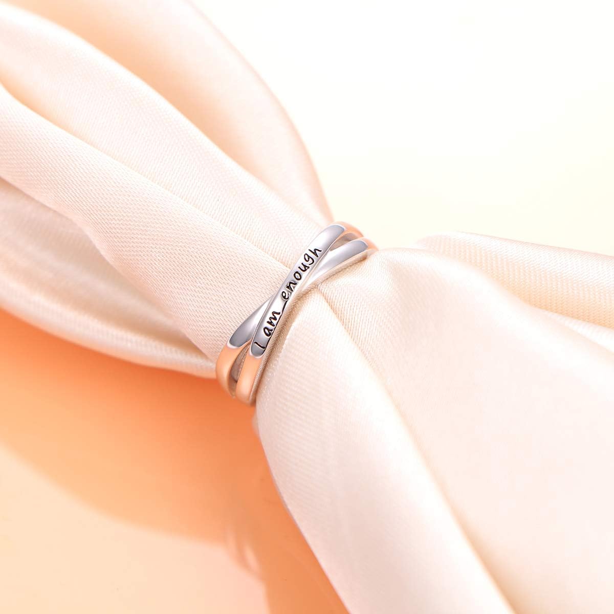 Sterling Silver I Am Enough Ring