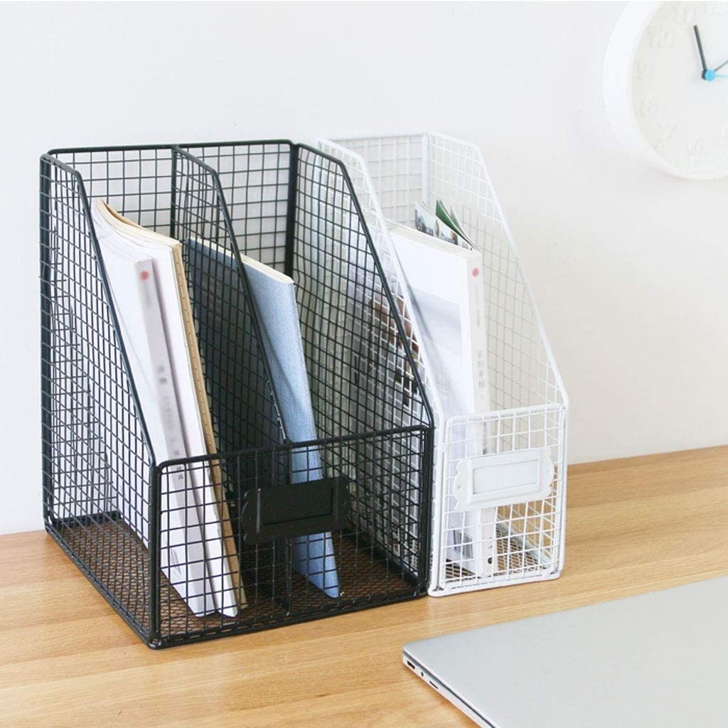 porta documenti File della maglia del metallo Folder Organizzazione dell'organizzatore di immagazzinaggio delle cartelle telaio verticale Contiene Quaderni Buste riviste for casa Ufficio Scolastico po