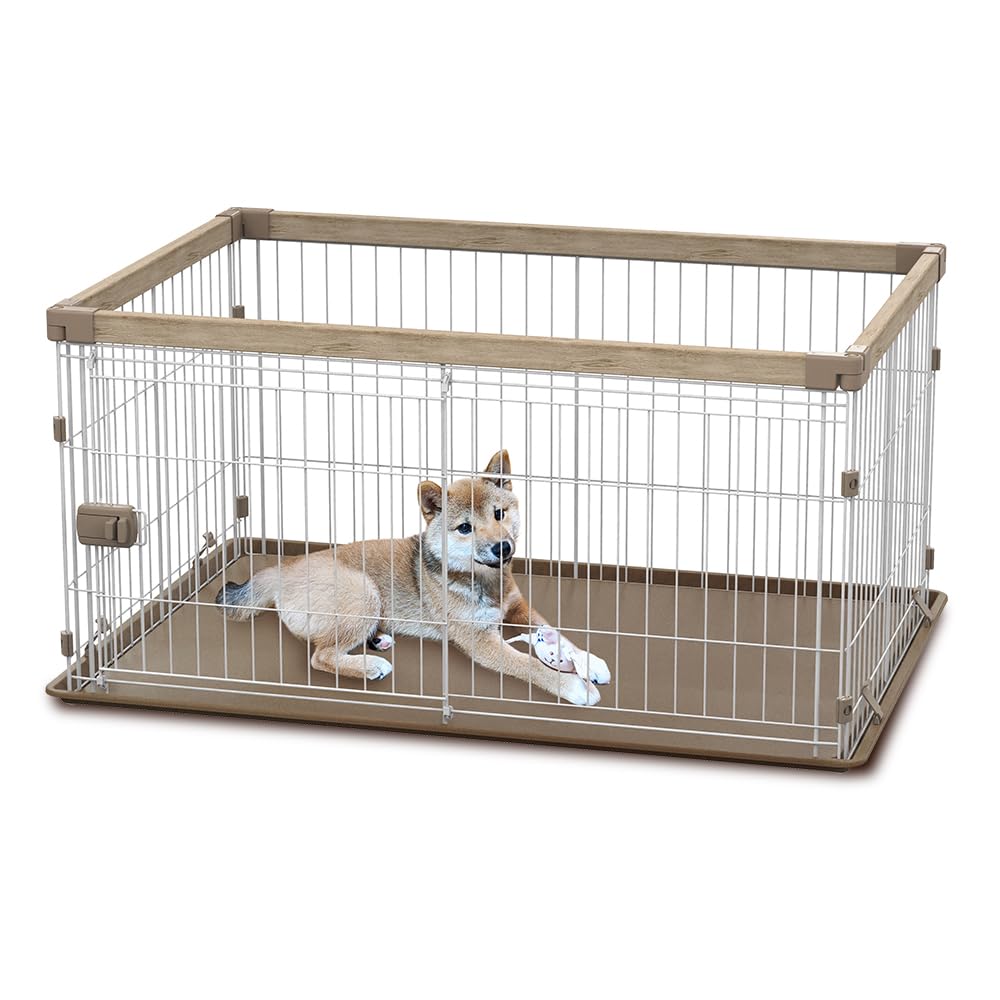 Amazon.co.jp: アイリスオーヤマ 犬 サークル ウッディシステム