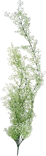 Hoement Vine Simulated Shop Store - Tallo de simulación para decoración decorativa de ratán para el hogar flores de fiesta verdes vegetación falsa