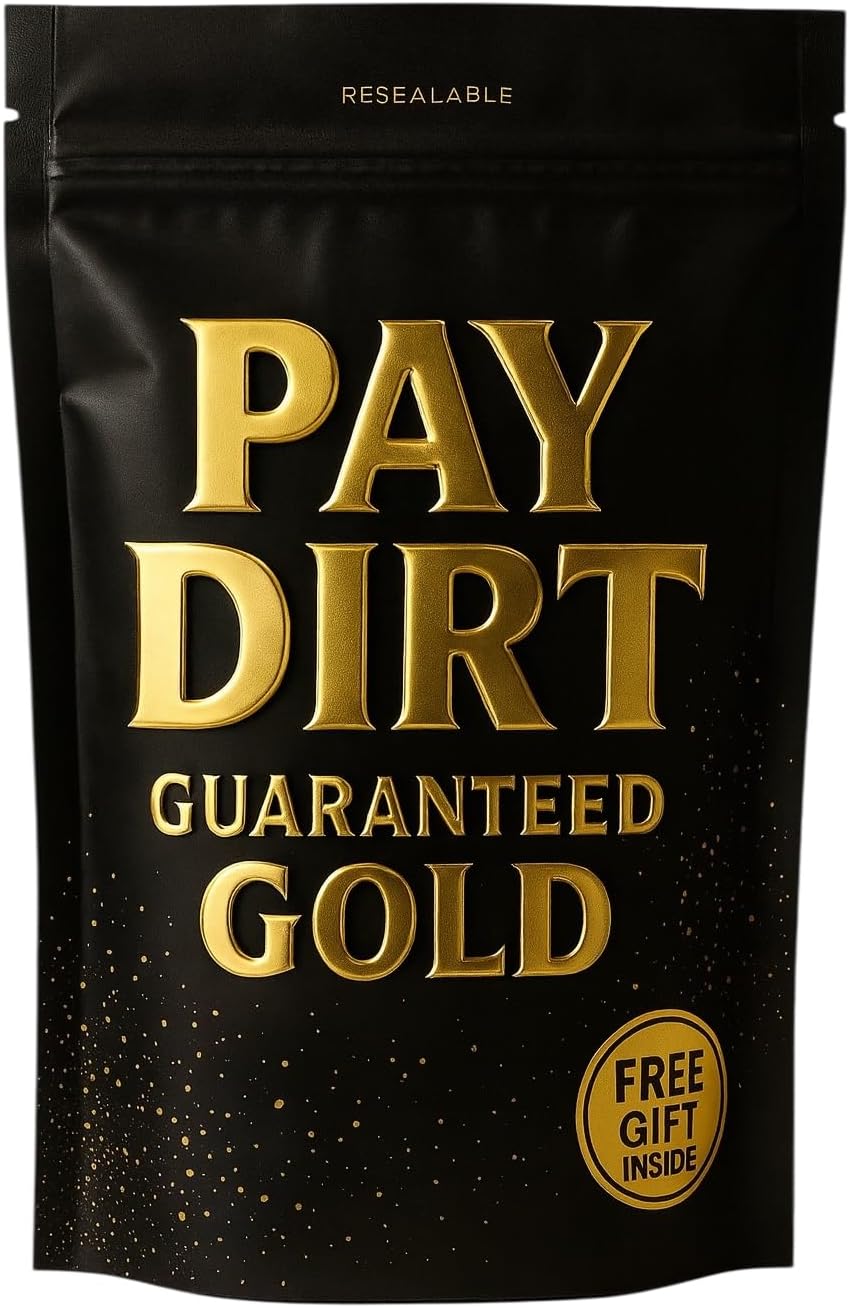 Gold Prospecting Paydirt Bundle – Motherlode Mix & Eureka Reserve | Real Gold Guaranteed | Premium Gold Panning Material for Hobby Prospectors