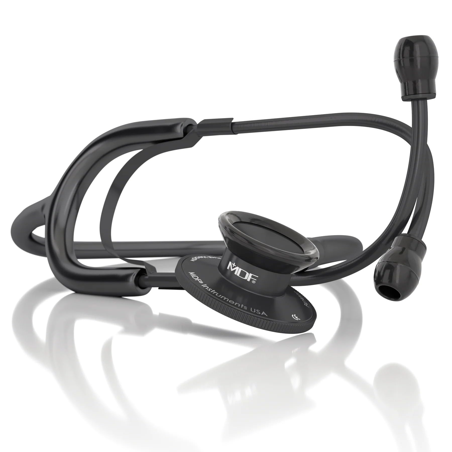 MDF747-BO Dual Head Lightweight Stethoscope (Black)
