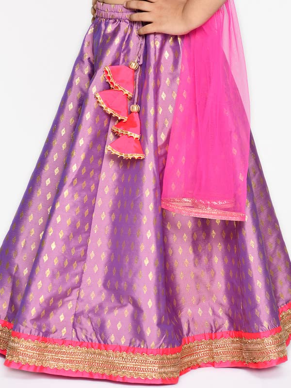 Image of Saka Designs Purple Magenta Lehenga Choli With Dupatta