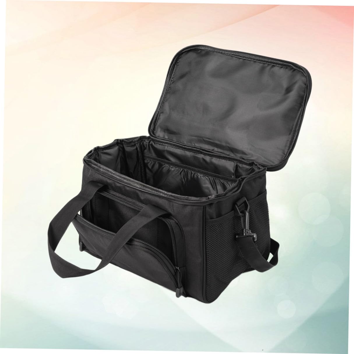 Sacoche de Pêche en Tissu Oxford, Bandoulière Réglable, Multi-Poches