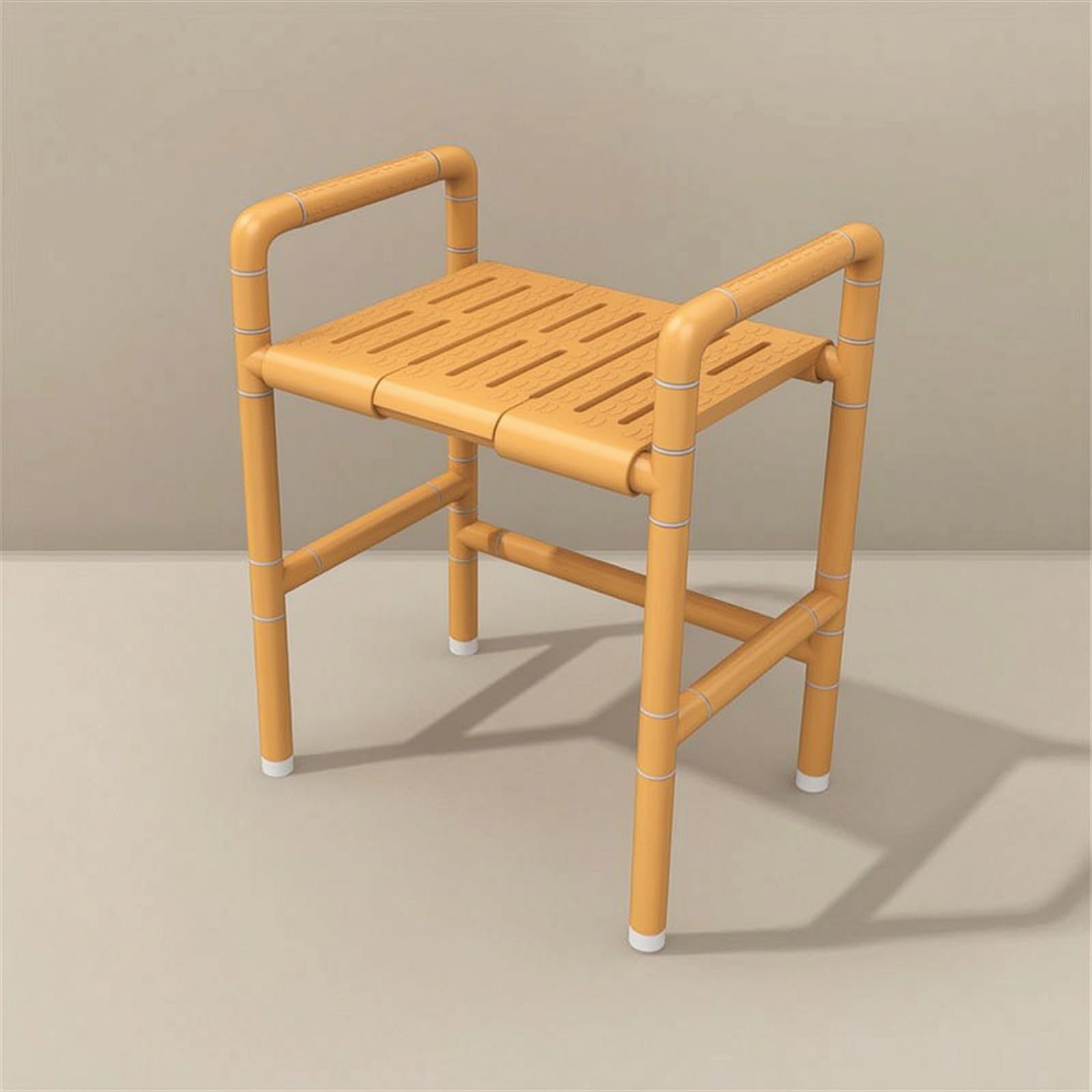 Asiento Ducha Plegable Ahorra Espacio Asiento Baño Abatible Resistente Taburete Baño Pared para Ancianos, Style F