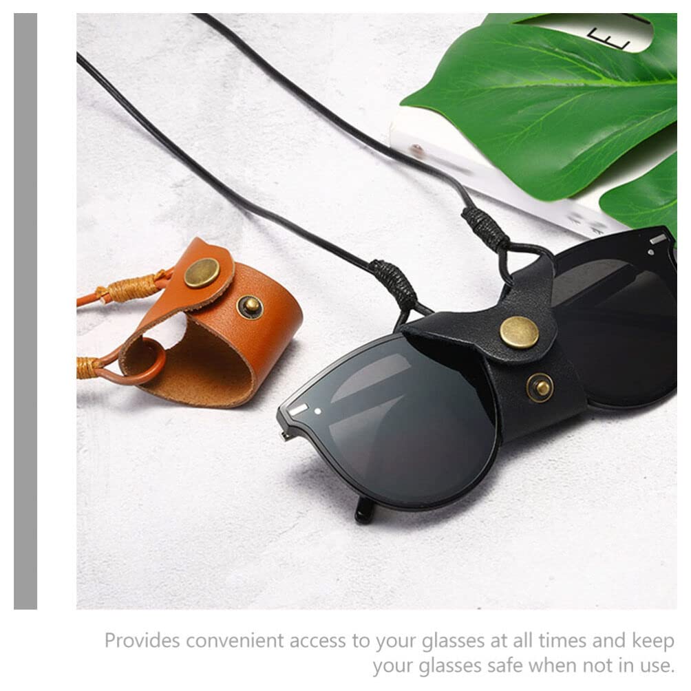 Cordon Pour Lunettes En Simili-cuir - 2 Pièces Ajustables 70 Cm - Pour Homme Et Femme, Léger Et Confortable