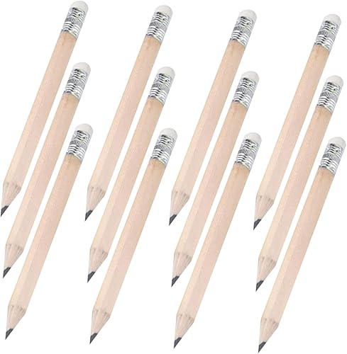 50 lápices cortos para niños en edad preescolar, herramienta de dibujo, lápices de golf pequeños, lápices cortos, lápices de alumnos, lápices