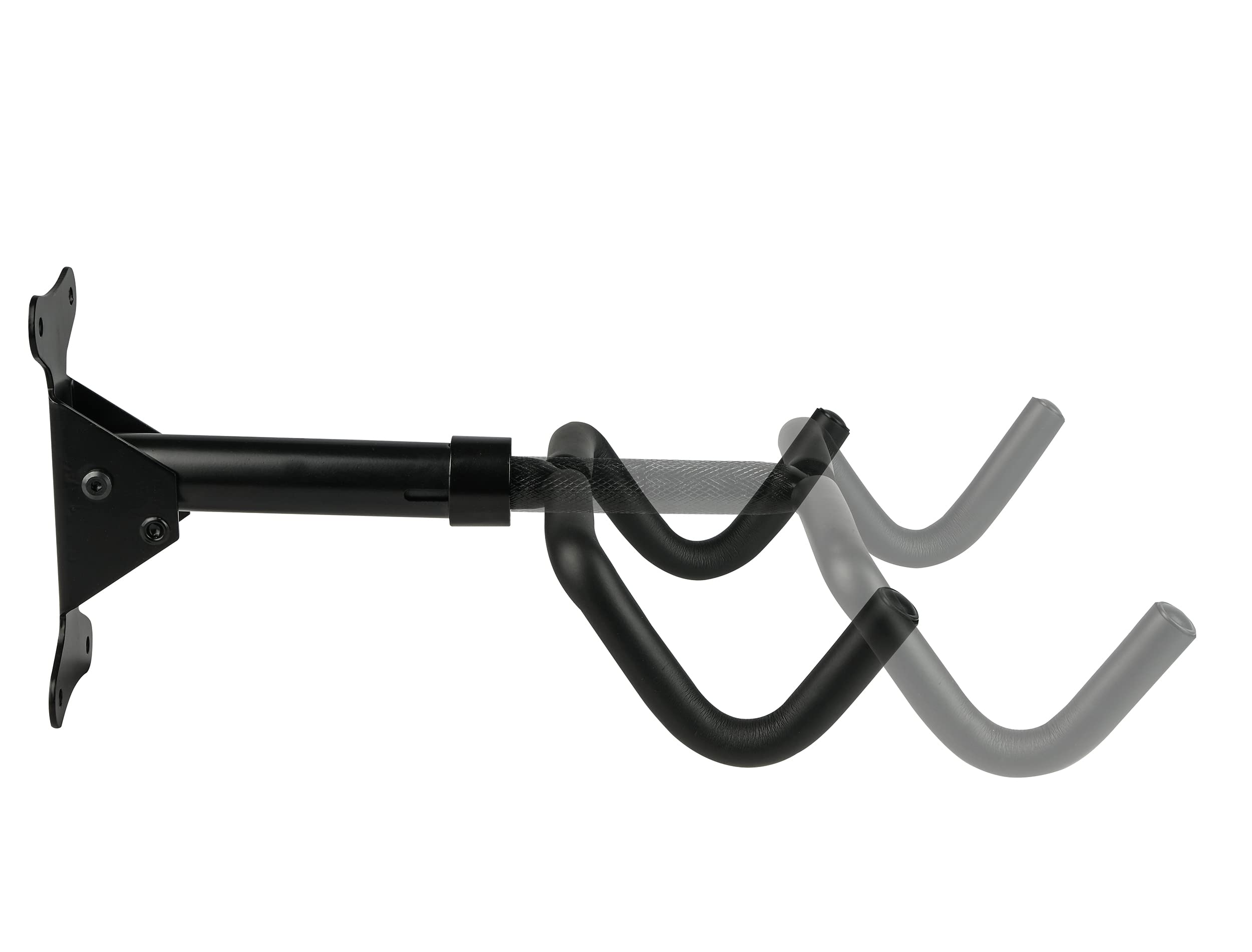 EUFAB 16422 Fahrrad Wandhalterung, klappbar und einstellbar, Schwarz Baumarkt