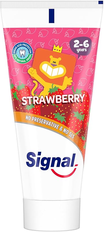 SIGNAL Kids Toothpaste, Strawberry, prevents tooth decay & tooth cavity, 50ml