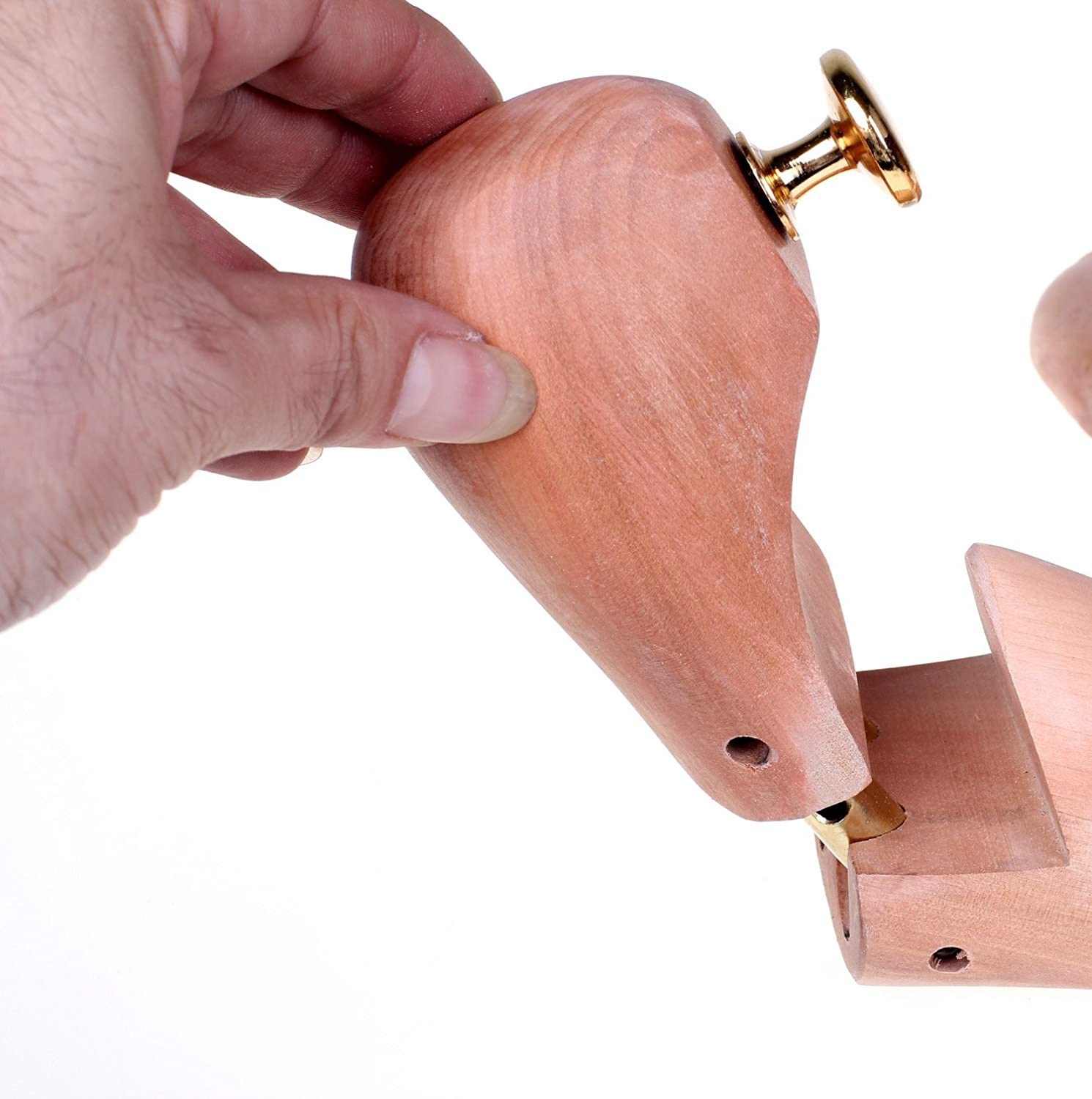 Hormas de Zapato, Madera Natural, Regulable, hormas, Tensor para el Calzado, ensanchador para el Calzado. Tamaño 35 - Tamaño 50, 1 Par - 10 Par Combinaciones, KXB6000