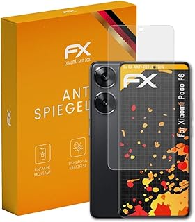 atFoliX Protecteur d'écran compatible avec Xiaomi Poco F6 Film Protection d'écran, antiréfléchissant et absorbant les chocs FX Film Protecteur (3X)