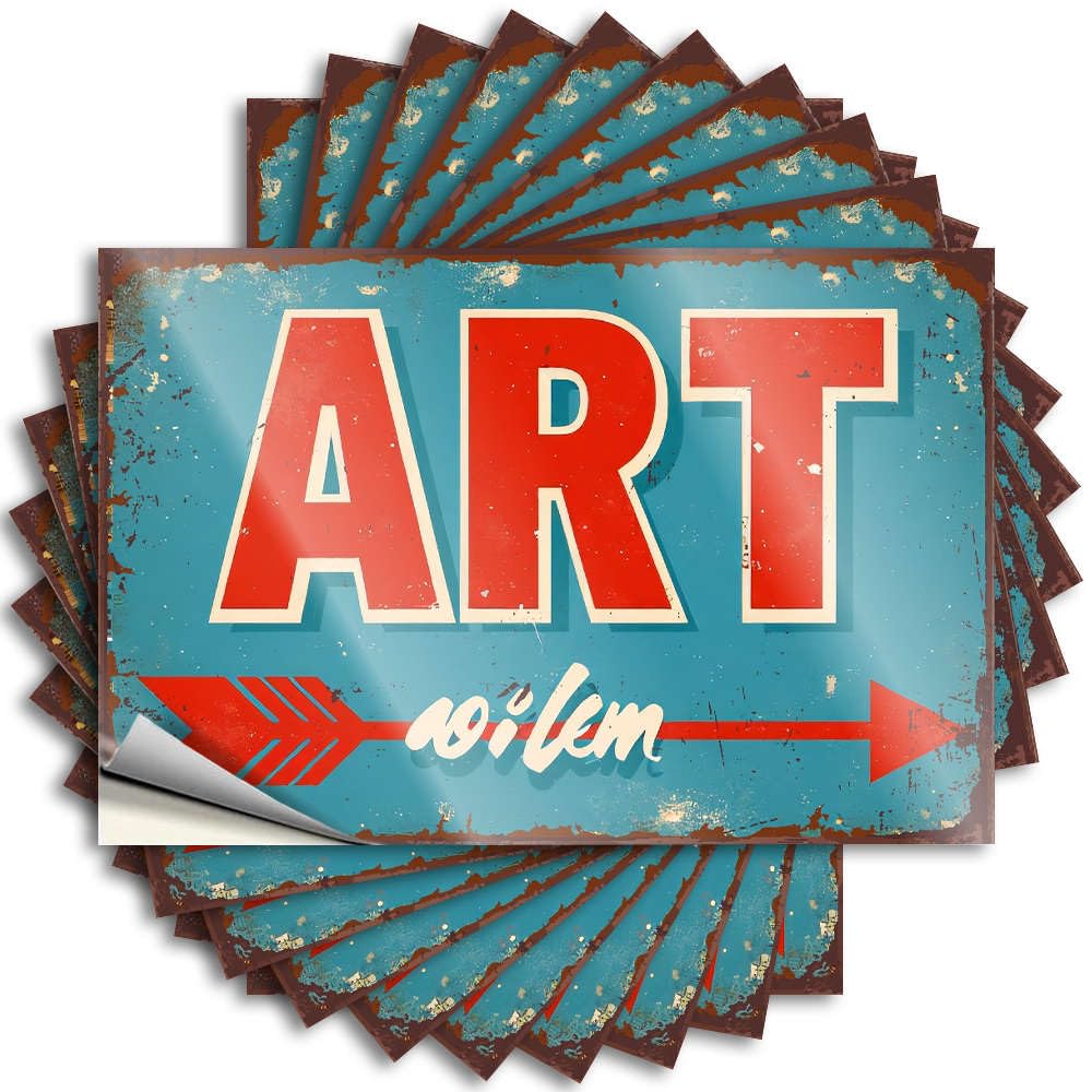 Fzfn Colour Lake House Decorations Hat Saying | Art With An Arrow. Lover Durable Vinyl Sticker Easy Apply For Winter(12X18cm)