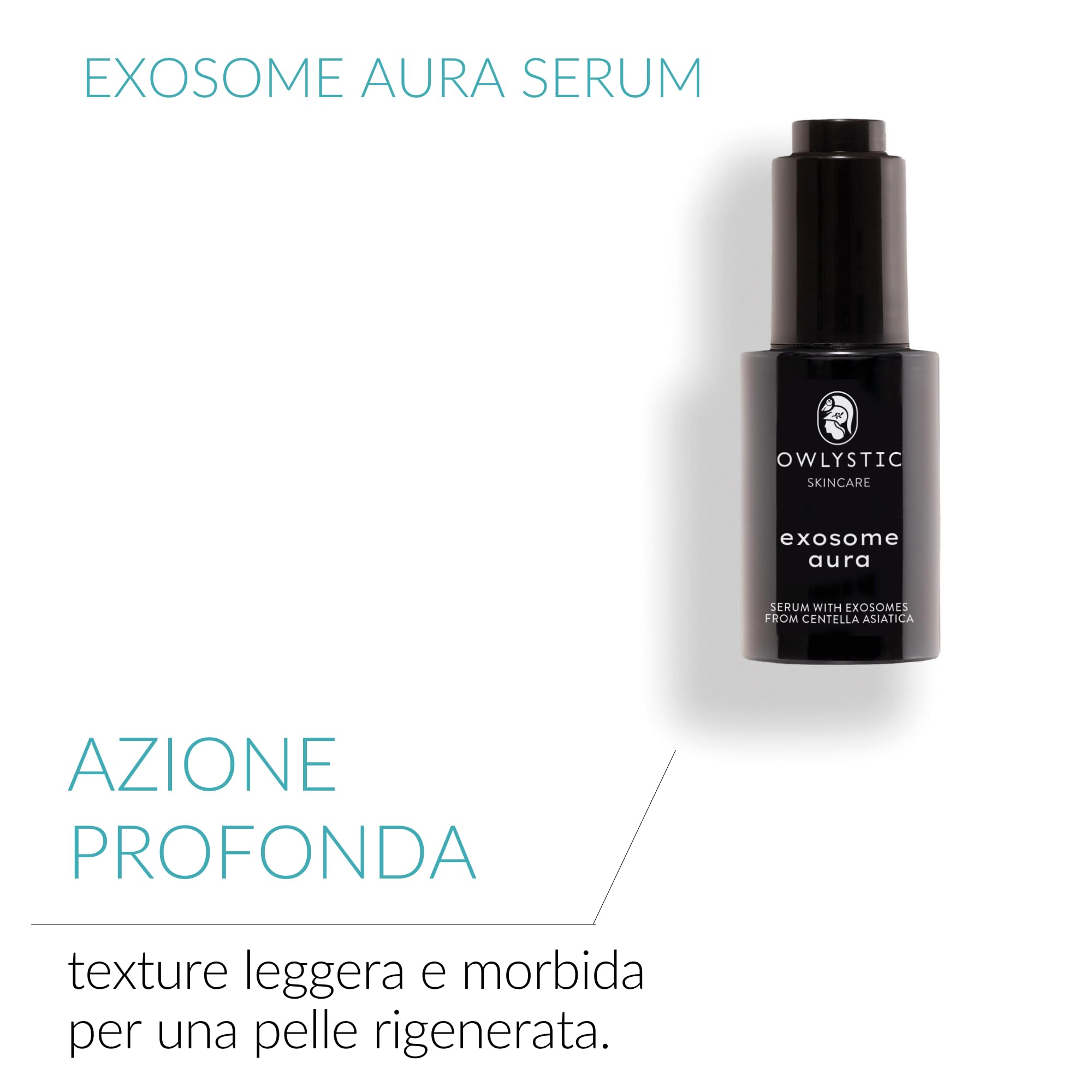 Exosome Aura Serum - Siero Viso Esosomi Pro-Age con Acido Ialuronico e Centella Asiatica per la Skincare Quotidiana - Effetto Rimpolpante Immediato - 30 ml